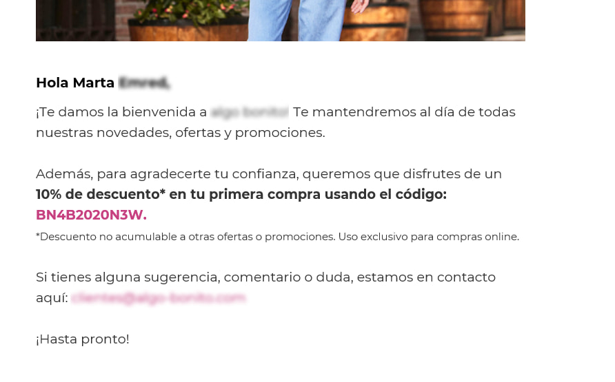 Ejemplo newsletter personalizado emred